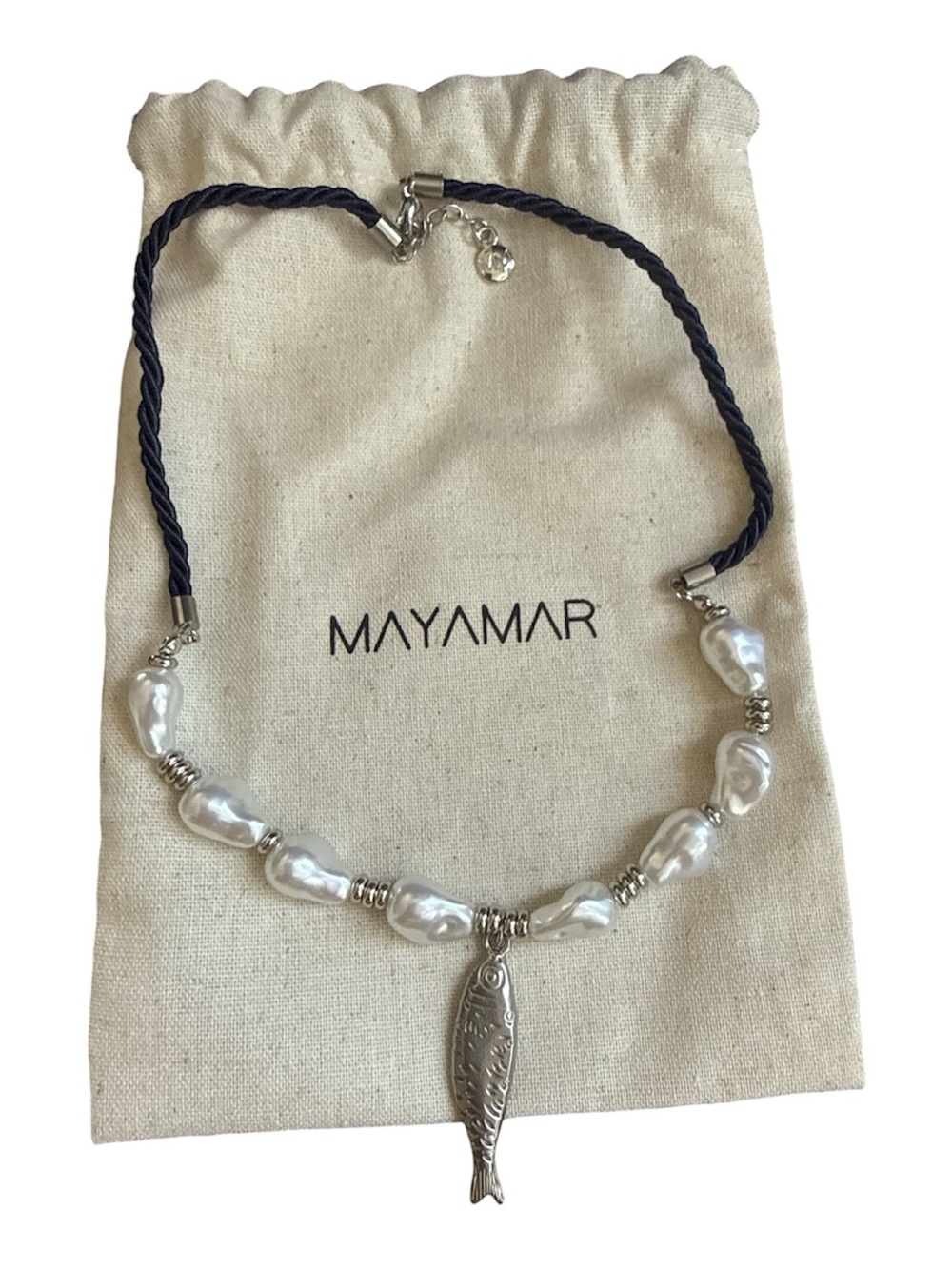 Castaway Water Pearl and fish Pendant Necklace sold out @anthropologie